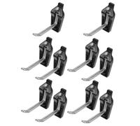 Générique 10 Pièces Crochet Solution de Rangement Polyvalente pour Panneau Perforé en Acier et Plastique, Fixation Sécurisée Diamètre de Fil 3mm pour Garage et Présentation en Magasin