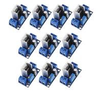 Générique 10 Pièces Module Régulateur de Tension, Alimentation CC Réglable Lm317, Convertisseur DC-DC Abaisseur, Métal, Bleu, pour Systèmes Embarqués et Régulateur de Tension Automobile