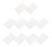 Générique 10 Pièces Notes Mémo Transparentes Réutilisables en PET | Adhésif Amovible, Surface Lisse et Forte Tenue, Usage Frigo et Carnets