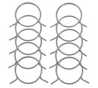 Générique 10 Pièces Ressort de Verrouillage Métallique pour Poignée de Porte de Chambre, Pièce de Serrure en Fer Noir, Remplacement sans Outils, pour Réparation de Serrures de Sécurité