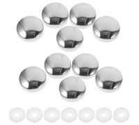 Générique 100 Pièces Capuchons de Boulons Ronds en Plastique et Fer Résistants la Corrosion pour Fixation Multi-usage, Cache-vis Décoratif pour Panneaux Publicitaires et Cadres en Verre