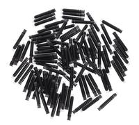 Générique 100 Pièces Recharges D'encre Effaçables pour Fountain Pen, Cartouches Légères en Plastique Noir Design Simple et Généreux, Accessoire D'encre pour Stylo-plume