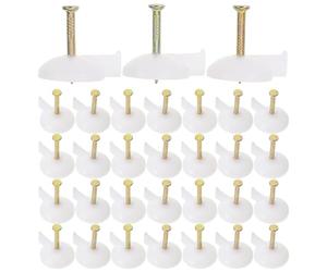 Générique 100 Punaises Murales Métalliques Argentées pour Murs en Ciment, Tenue Stable et Fixation Sécurisée, pour Rideaux et Projets DIY