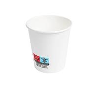 Générique 1000 gobelets carton blanc 17/18 cl - Qualité professionnelle - 6 oz pour boissons chaudes et froides