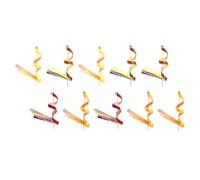 Générique 10pcs Baguettes à Clochette à Ruban en Dentelle pour Décoration de Mariage, Résistance à l'usure et Ambiance Festive pour Fête du Nouvel an ou Couleur Aléatoire Plusieurs Styles