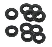 Générique 10pcs Squelette Joint d'huile 16x28x7mm / 16x30x7 / 16x32x7 / 17x29x7 / 17x30x5 / 17x40x10mm TC Type de NBR Noir Radial Joint Joint Bague d'arbre (Taille : 16x28x7mm)