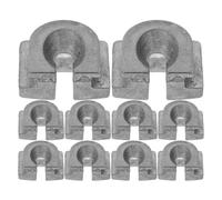 Générique 10pièces Lot de Œillets Alliage pour Débroussailleuse Accessoires Robustes et Faciles à Installer Guide-fil pour Tête de Coupe de Tondeuse à Gazon Remplacement Rapide