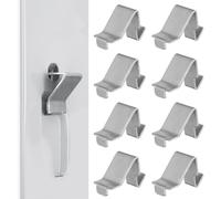Générique 12 Pièces Clips De Support D'Étagère en Fer Argent, Supports D'Étagères D'Armoires pour Classeur Et Bibliothèque, Design Simple, Charge Lourde