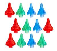 Générique 12pcs Capuchons Nettoyage des Oreilles en Plastique Contrôle Précis du Débit D'eau, Nettoyage Doux, pour Usage à Domicile Voyage