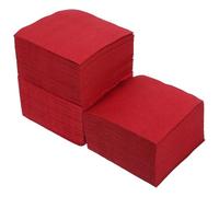 Générique 150 Serviettes en Papier Jetables Rouges, Douces et Élégantes, 20x20 Cm, pour Table à Dîner et Événements Spéciaux