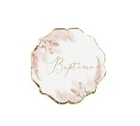 Générique - 16 SERVIETTES PAPIER BAPTÊME PAMPA FLEUR DE COTON