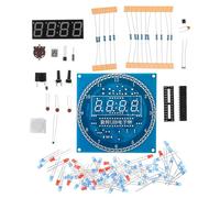 Générique 1ensemble Kit Horloge Numérique LED DIY avec Affichage Rotatif Apprentissage Électronique et Pratique de Soudure Horloge Électronique Soi-même avec Contrôle Plusieurs styles
