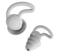 Générique 1paire Bouchons Oreilles Anti-bruit Silicone Confortables Réutilisables et Légers Sonore pour Sommeil et Travail Protection Auditive pour Adultes Gris