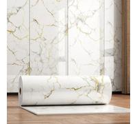 Générique 2,3 Mm Papier Peint Autocollant Imitation Marbre,Panneaux Muraux 40x300cm Stickers Carrelage Étanches,Carrelage Autocollant Pour Salle De Bain Crédence De Cuisine Salon,A1