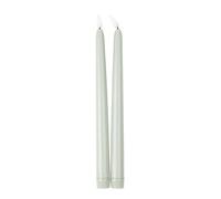 Générique - 2 BOUGIES FLAMBEAU CONIQUES LED 27.5CM SAUGE