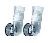 Générique 2 Pièces Adaptateur de Tuyau Coudé en Plastique Pp avec Protection Anti-retour Transparent pour Salle de Bain et Meuble Vasque, Installation Flexible et Étanchéité Garantie