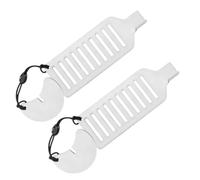 Générique 2 Pièces Bloque-porte Fonctionnement Main sans Perçage en Acier Inoxydable Portable Argenté pour Portes de Chambre et Hôtels en Appartement