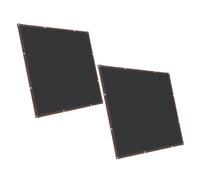 Générique 2 Pièces Filet Noirs D'ombrage et Renforcés Rectangulaire en PE avec Bords Œillets, Solide et Respirant, pour Pergola et Jardin