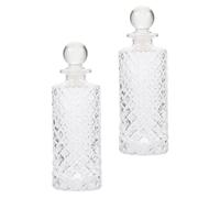 Générique 2 Pièces Flacon Diffuseur en Verre Vide 150ml Ouverture Lisse et Arrondie pour Parfum Solide, Design Délicat et Esthétique Moderne, pour Coiffeuse et Événements
