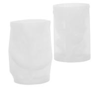 Générique 2 Pièces Moule en Silicone Halloween Crâne 3D pour Chocolat et | Résine Moulage, Démoulage Facile, Surface Polie Antiadhésive, Blanc, Usage Fête et Loisirs Créatifs