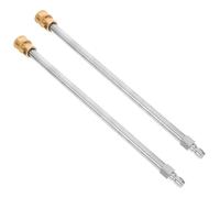 Générique 2 Pièces Rallonge pour Nettoyeur Haute Pression, Prolongateur de Nettoyeur Haute Pression, Acier Inoxydable et Cuivre, M22 vers 1/4 Rapide, 17 Pouces, pour Lavage de Clôture