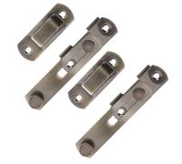 Générique 2 Pièces Serrure de Porte Rétro Taille 10,5x7x1,5 Cm en Acier Inoxydable Verrouillage Automatique Vis M5 Compatible Porte Coulissante, Placard et Armoire à Vin