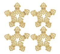 Générique 20 Pièces Charnières pour Coffret à Bijoux, Charnières de Coffre Décoratives Dorées Antiques en Alliage de Zinc, Installation Facile, Résistantes à L'usure, pour Boîtes en Bois