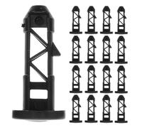 Générique 20 Pièces Goupilles en Plastique Noires pour Couvercle de Poubelle Extérieure de Charnière, Installation Facile et Adaptées aux Poubelles à Roulettes les Espaces Publics