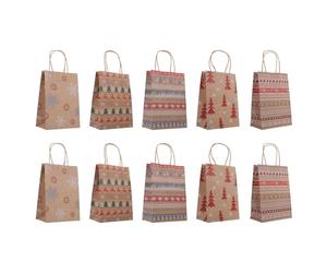 Générique 20 Pièces Pochettes Présent Kraft en Papier Kraft pour Fête de Noël, Paquet à Bonbons Élégant et Pratique pour Garçon et Filles, pour Fêtes et Présents Couleur Couleur Aléatoire