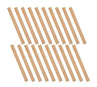 Générique 20 Pièces Règle en Bois Double Échelle 30cm, Règle de Mesure en Bambou, Graduations Centimètres et Pouces, pour Dessin Géométrique t Travail du Bois