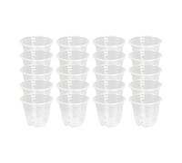 Générique 20 Pots Transparents avec Trou de Drainage pour Jeunes Plants, Idéaux pour La Culture en Agricoles, 13cmx11.5cm