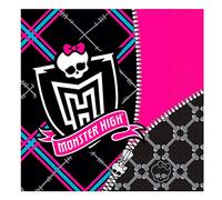 Generique - 20 Serviettes en Papier Monster High 33 x 33 cm