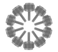 Générique 20 Vis Moletées à Tête Plate en Métal Argenté pour Blocage de L'étrier, 20pcs, Précision Améliorée, Adaptées aux Projets et Ateliers DIY