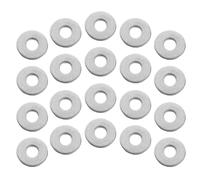 Générique 200 Pièces Acier Inoxydable Rondelles Plates M5 pour Boulons | Diamètre Intérieur 1/5 Po, Diamètre Extérieur 5/8 Po, Finition Lisse sans Bavure, Argenté