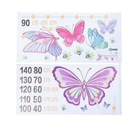 Générique 2feuilles Toise Murale Garçon Fille Sticker Décoratif Étanche sans Résidu pour Chambre Garçon Fille Garçons Filles Tableau de Croissance Autonome