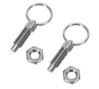 Générique 2pièces Goupilles à Ressort Inox avec Anneau de Traction Piston à Ressort pour Industrie Électroménager et Automobile Facile à Monter