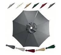 Générique 3/3.5m Auvent de Remplacement pour Parasol Déporté 8 Baleines Protection UV 50+ Toile De Rechange Rond Bâche pour Parasol en Polyester Imperméable Pour Cour,Jardin,Plage