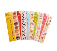 Générique 3 Pcs Notes de Papier Autocollantes Animaux Dessin Animé, Marque-pages Créatifs en Papier, Faciles à Repositionner pour Fournitures Scolaires Garçon et Filles et Plusieurs styles
