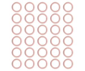 Générique 30 Pièces Rondelles D'étanchéité en Cuivre M14 pour | Cuivre Rouge, Répartition de Charge Renforcée, Usage Industriel et Marin, Lot de Rondelles Plates de Scellement