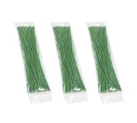 Générique 300 Pièces Attaches pour Plantes de Jardin Réglables en Fil de Fer et Plastique Vert, Faciles à Utiliser, pour Serrage-câble et Fixation de Vigne Le Jardin