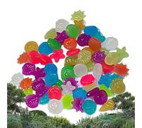 Générique 300 pièces de Galets phosphorescents - Galets de Jardin Lumineux colorés en résine Lumineuse imperméables - pour extérieure, Patio, Aquarium, Pots de