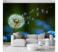 Générique 350 x 256 cmPapier Peint imprimée 3D Graines Élégantes Qui Flottent Tapisserie murale Panoramique Intissé Moderne, Décoration Murale, Écologique, Pour Salon Chambre, Vert