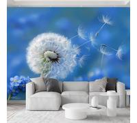 Générique 350 x 256 cmPapier Peint imprimée 3D Photographier Les Graines Des Plantes Tapisserie murale Panoramique Intissé Moderne, Décoration Murale, Écologique, Pour Salon Chambre, Bleu