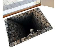 Générique 3D Bottomless Pit Mats - Spooky Doormat, Halloween Floor Runner | Visual Hole Anti Slip Floor Decoration Runner | Halloween Entrance Door Mat Living Room, Bedroom Washroom Floor Liner
