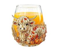 Générique 3D Glass Cup 3D Cow Cup Stemless Wine Glasses