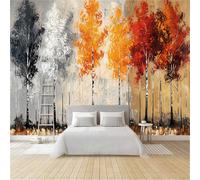 Générique 3D Papier Peint Panoramiqu Forêt Style Aquarelle Panoramique intissé Murale Vintage Arrière-plan Papier Peint xxl Fresque Murale Peinture Décorative pour Salon Chambre 500x280 26f405