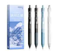 Générique 4 pièces gel rétractable pour écrire, noter, journal, pointe 0, 5 mm, encres gel, séchage rapide, pour fournitures scolaires et de bureau, ergonomique