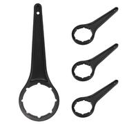 Générique 4 Pièces Ouvre-seau Plastique Noir Poignée Ergonomique, Outil D'ouverture de Couvercle pour Seaux et Barils, Usage Domestique et Industriel Confortable