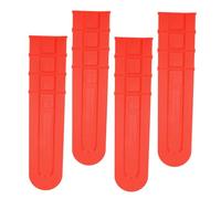Générique 4 Pièces Protège-chaîne de Tronçonneuse, Fourreau de Barre en Plastique Orange 18 Pouces, pour Garde-chaîne et Scabbard de Tronçonneuse, Installation Rapide, Usage Extérieur