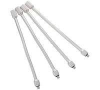 Générique 4 Pièces Rallonge 3/16 Flexible de Brumisation Cuivre de Buse | Tige de Pulvérisation Argentée, Filetage 3/16, Raccord Étanche, pour Pelouse et Serrage